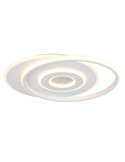 Plafonnier LED Nazar avec différents cercles, 36 W, 3 600 lm, 3 000 K, IP20, blanc