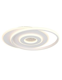 Plafonnier LED Nazar avec différents cercles, 36 W, 3 600 lm, 3 000 K, IP20, blanc