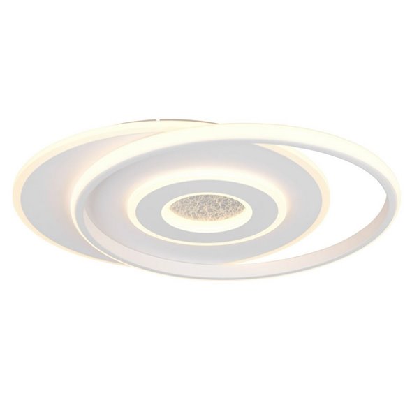 Plafonnier LED Nazar avec différents cercles, 36 W, 3 600 lm, 3 000 K, IP20, blanc