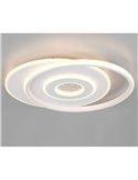 Plafonnier LED Nazar avec différents cercles, 36 W, 3 600 lm, 3 000 K, IP20, blanc