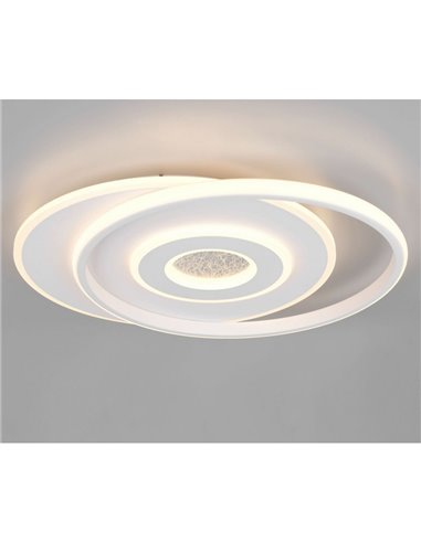 Luminária de teto LED Nazar com vários círculos, 36W, 3600lm, 3000K, IP20, branca