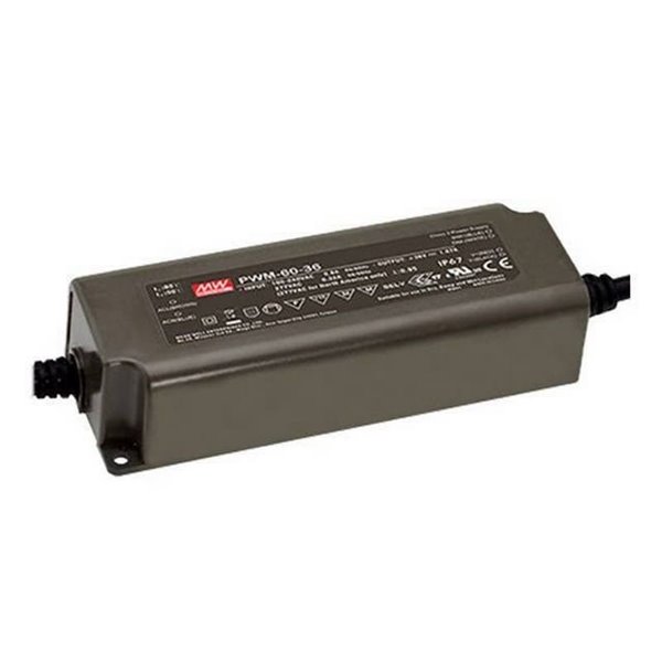 Fuente de alimentación LED 60W 24V KNX, especial para regulación TIRAS LED, IP67