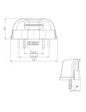 Luz de matrícula LED Homologada 12/24v FT-262 Fristom medidas| LeonLeds