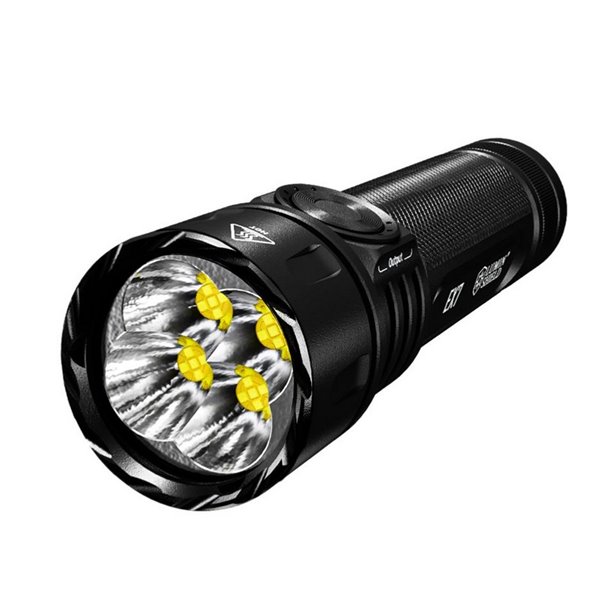 Linterna de mano EX7 muy potente 6000Lm 500m alcance, 3 patrones de haz, batería 21700 recargable IP68