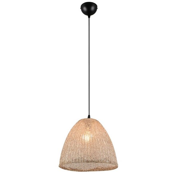 Lámpara de techo KIBITO de tela natural, altura regulable bombilla excl. 1x E27 max. 10W IP20