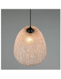 Lámpara de techo KIBITO de tela natural, altura regulable bombilla excl. 1x E27 max. 10W IP20