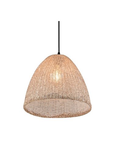 Luminária de teto KIBITO em tecido natural, altura ajustável, lâmpada excluindo 1x E27, máx. 10W, IP20