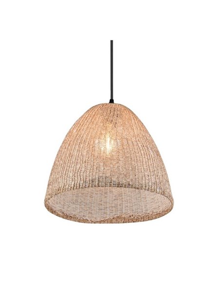 Lámpara de techo KIBITO de tela natural, altura regulable bombilla excl. 1x E27 max. 10W IP20