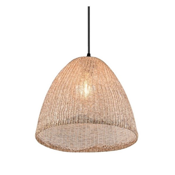 Lámpara de techo KIBITO de tela natural, altura regulable bombilla excl. 1x E27 max. 10W IP20