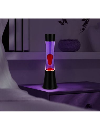 Lampe à lave violette et rouge ETNA 21 W 260 lm, 3 000 K IP20