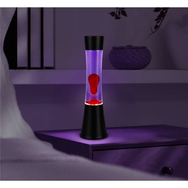 Lámpara de lava morado y rojo ETNA 21W 260lm, 3000K IP20