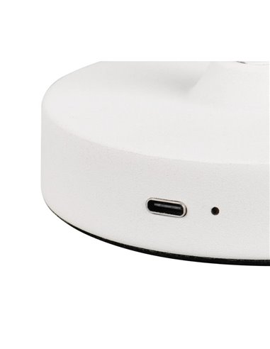 Lámpara de sobremesa recargable KENNY USB 1,5W 1x 140lm, 3000K IP20 Blanco