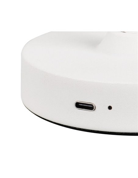 Lámpara de sobremesa recargable KENNY USB 1,5W 1x 140lm, 3000K IP20 Blanco
