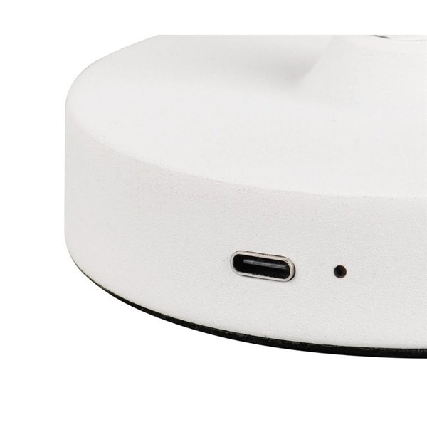 Lámpara de sobremesa recargable KENNY USB 1,5W 1x 140lm, 3000K IP20 Blanco