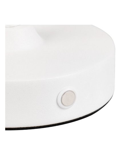 Lámpara de sobremesa recargable KENNY USB 1,5W 1x 140lm, 3000K IP20 Blanco