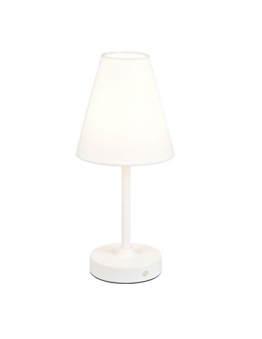 Lámpara de sobremesa recargable KENNY USB 1,5W 1x 140lm, 3000K IP20 Blanco