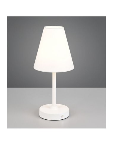 Lámpara de sobremesa recargable KENNY USB 1,5W 1x 140lm, 3000K IP20 Blanco
