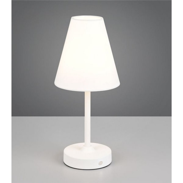 Lámpara de sobremesa recargable KENNY USB 1,5W 1x 140lm, 3000K IP20 Blanco