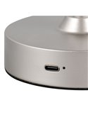 Lámpara de sobremesa KENNY recargable USB 1,5W 1x 140lm, 3000K IP20 Blanco/Gris