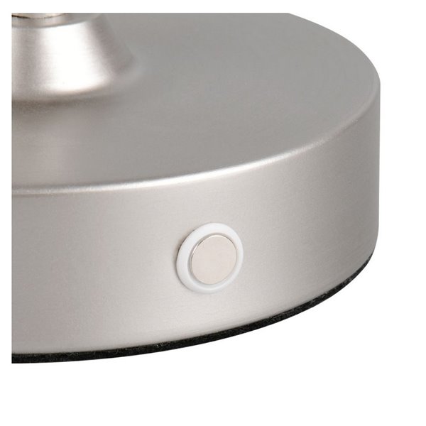 Lámpara de sobremesa KENNY recargable USB 1,5W 1x 140lm, 3000K IP20 Blanco/Gris