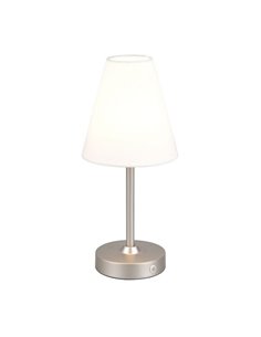 Lámpara de sobremesa KENNY recargable USB 1,5W 1x 140lm, 3000K IP20 Blanco/Gris