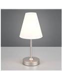 Lampe de table rechargeable USB KENNY 1,5 W 1 x 140 lm, 3 000 K IP20 Blanc/Gris