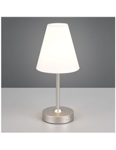 Luminária de mesa recarregável USB KENNY 1,5 W 1x 140 lm, 3000 K IP20 branca/cinza 2