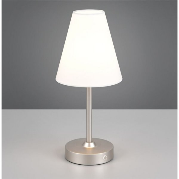 Lámpara de sobremesa KENNY recargable USB 1,5W 1x 140lm, 3000K IP20 Blanco/Gris