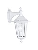Luminária de parede externa LATERNA 5, lanterna suspensa, branca, IP44, E27 (não incl.)