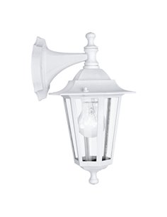Luminária de parede externa LATERNA 5, lanterna suspensa, branca, IP44, E27 (não incl.)