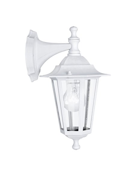 Lámpara de pared para exterior tipo farol suspendido LATERNA 5, blanco, IP44, E27 (no incl.)