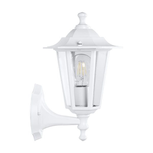 Lámpara de pared para exterior tipo farol sostenida LATERNA 5, blanco, IP44 E27 (no incl.)