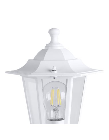 Lámpara de sobremuro exterior tipo farol LATERNA 5 blanco, IP44 E27 (no incl.)