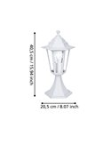 Lámpara de sobremuro exterior tipo farol LATERNA 5 blanco, IP44 E27 (no incl.)