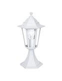 Lámpara de sobremuro exterior tipo farol LATERNA 5 blanco, IP44 E27 (no incl.)