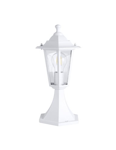 Lámpara de sobremuro exterior tipo farol LATERNA 5 blanco, IP44 E27 (no incl.)