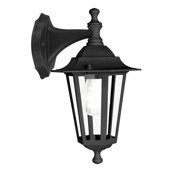 Lámpara de pared exterior suspendida negra tipo farol LATERNA 4, IP44 E27 (no incl.)
