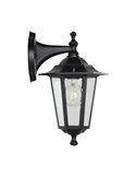 Lámpara de pared exterior suspendida negra tipo farol LATERNA 4, IP44 E27 (no incl.)