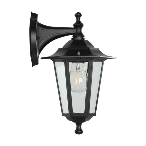 Lámpara de pared exterior suspendida negra tipo farol LATERNA 4, IP44 E27 (no incl.)