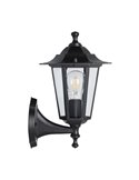 Luminária de parede externa preta LANTERNA 4, IP44 E27 (não incl.)