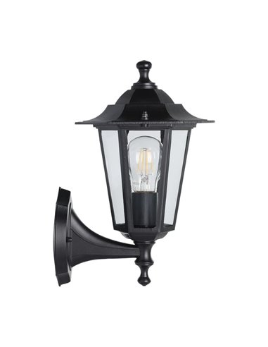 Applique d'extérieur noire LANTERNA 4, IP44 E27 (non incl.)