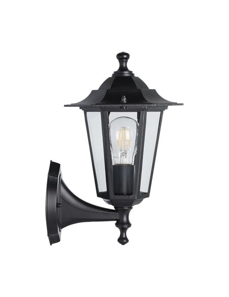 Applique d'extérieur noire LANTERNA 4, IP44 E27 (non incl.)