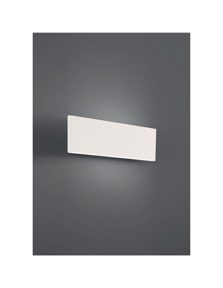 Aplique rectangular moderno con luz LED indirecta CLIMENE, blanco, 3000K 1280Lm, 2x5,4W, 255mm largo