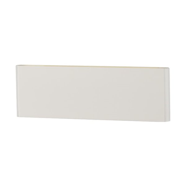 Luminária de parede retangular moderna com luz LED indireta CLIMENE, branca, 3000K 1280Lm, 2x5,4W, 255mm de comprimento