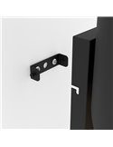 Aplique de pared elegante con forma curva negro/dorado JABALOYAS, E27
