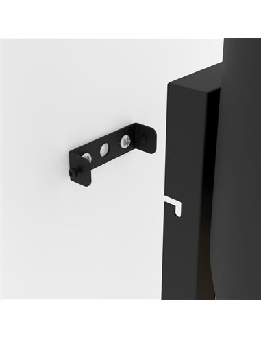 Aplique de pared elegante con forma curva negro/dorado JABALOYAS, E27