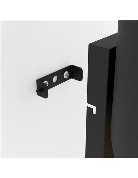 Aplique de pared elegante con forma curva negro/dorado JABALOYAS, E27