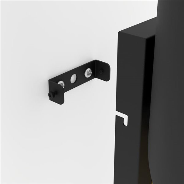 Aplique de pared elegante con forma curva negro/dorado JABALOYAS, E27