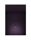 Lámpara colgante 1 luz LED con cabezal cilíndrico metal negro BERNABETA, GU10 3000K