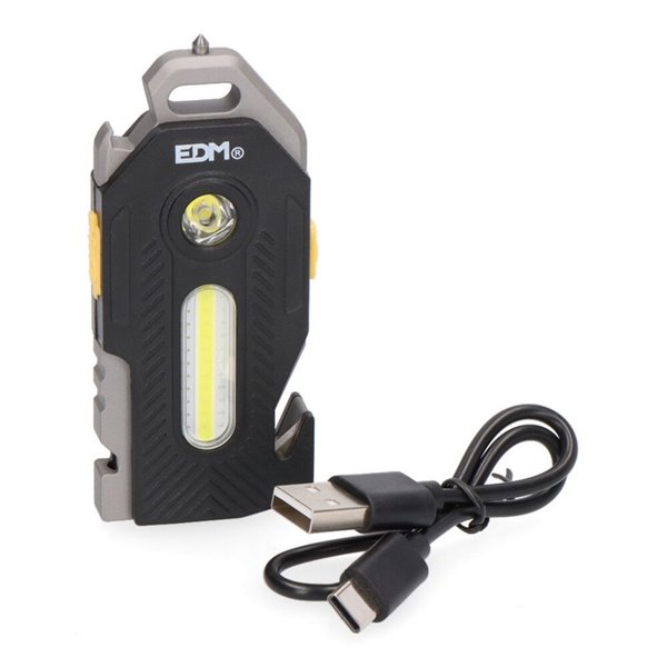 Linterna de seguridad 6 en 1 silbato, martillo, rompe cristales 400Lm 7W IP44